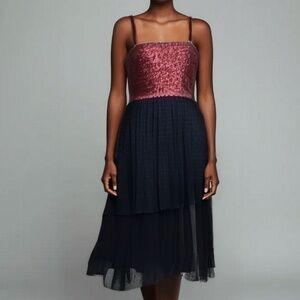 Dress The Population. Kady Sequin Tulle  Dress.